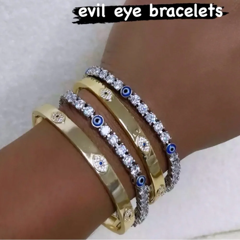Elegant Silver and Blue Tennis Bracelet 8inch